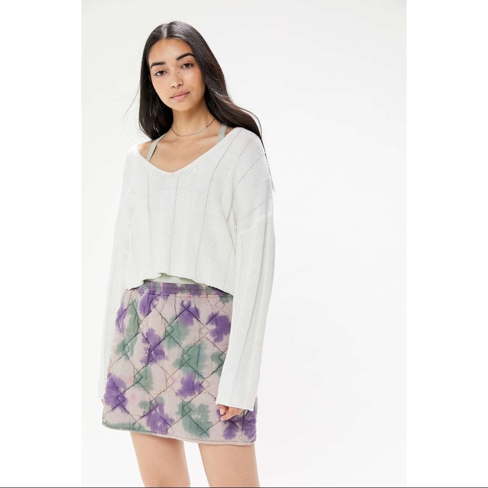 NWOT UO Ridley Quilted Mini Skirt